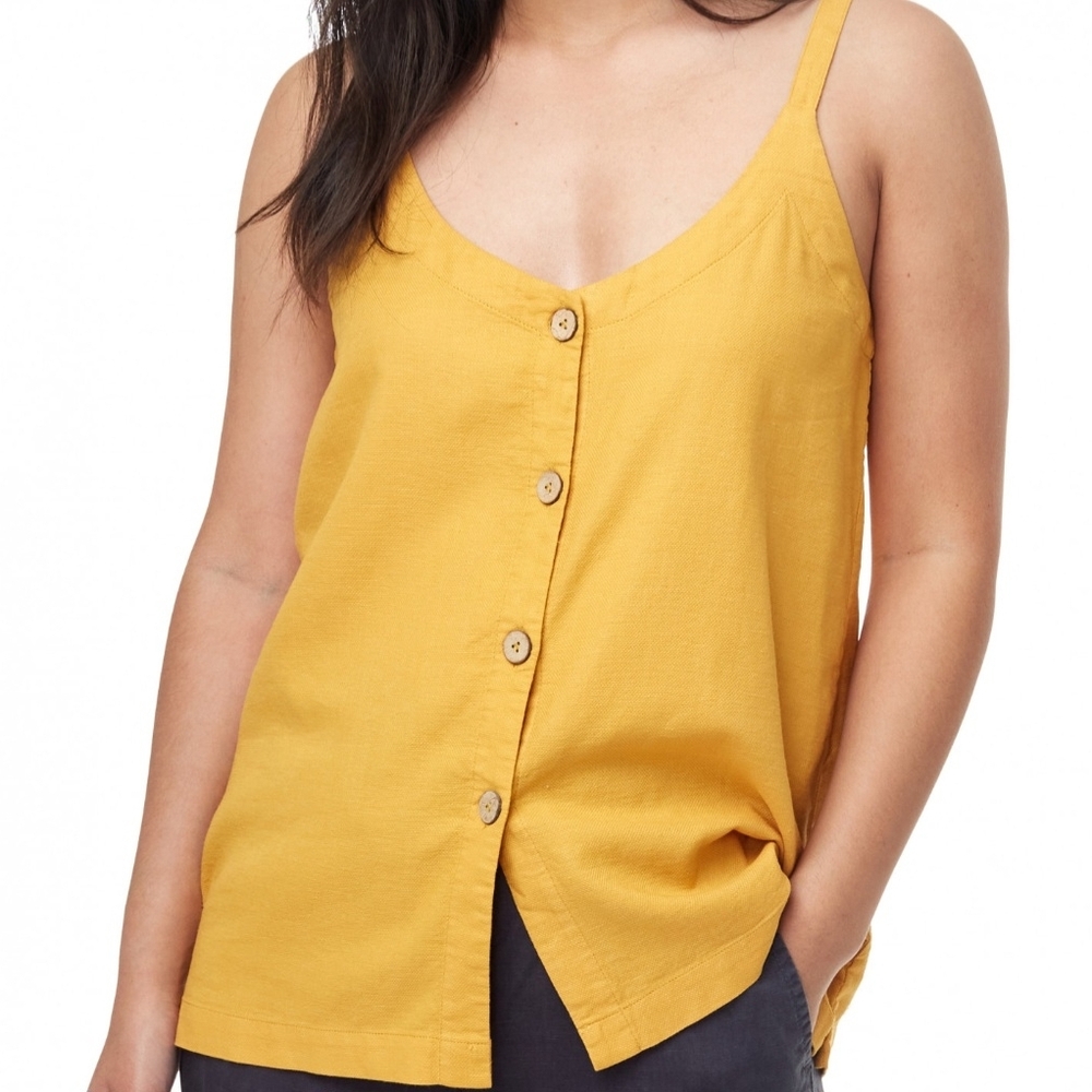 tentree Mustard Button-Front Camisole